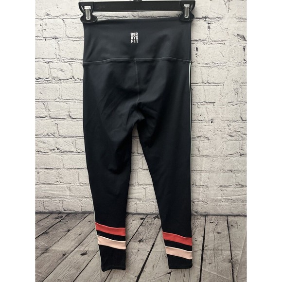 Barrys Fit High Waist Speed Tight Navy Coral Sea Size Small 7/8 Leggings - Picture 2 of 7